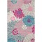 Homeroots 4 x 6 ft. Gray & Pink Tropical Flower Area Rug 385423 - alternate 1